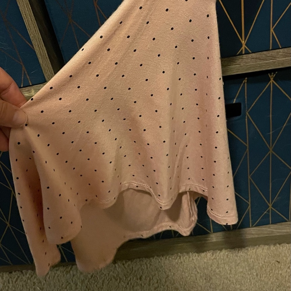 Free People polka dot bell sleeve top - Picture 3 of 5